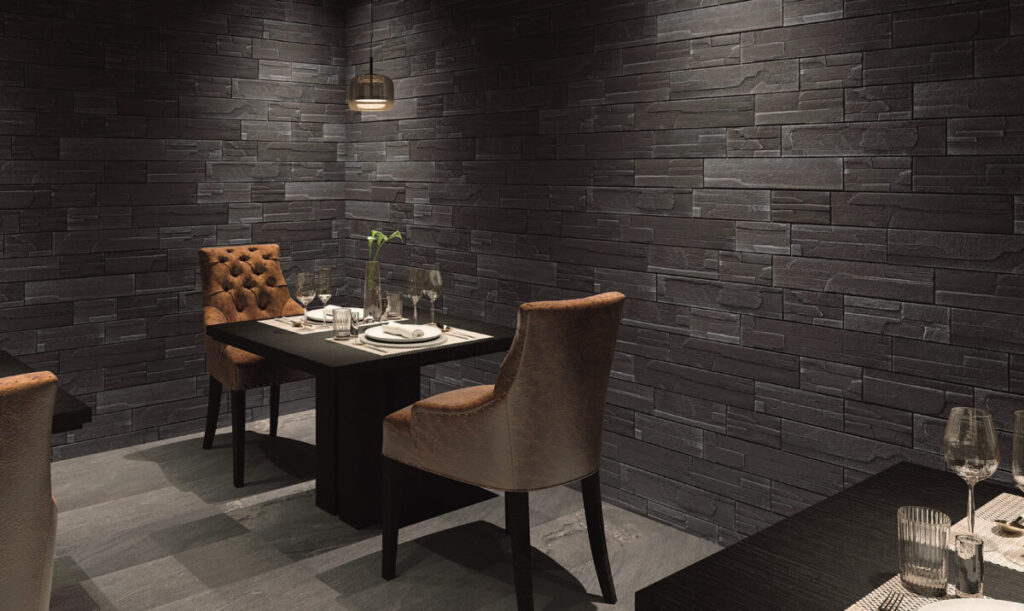 マジカルライトストーンブラック施工例1